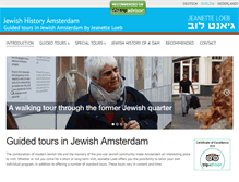 Tablet Screenshot of jewishhistoryamsterdam.com
